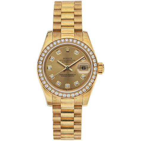 rolex oyster perpetual datejust oro diamantes